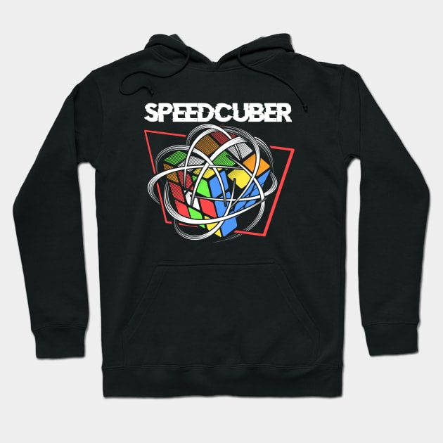 SPEEDCUBER - Rubik's Cube Inspired Design Hoodie by Cool Cube Merch